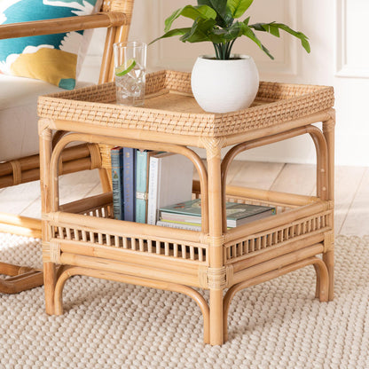 bali & pari - Lombok End Table in Natural - Lombok-Natural Rattan-ET view 6