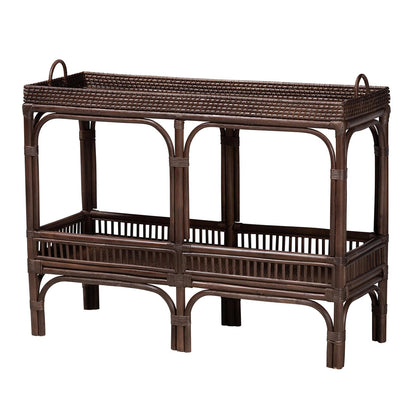 bali & pari - LombokConsole Table in Coffee Bean - Lombok-Rattan-Coffee Bean-Console Table view 1
