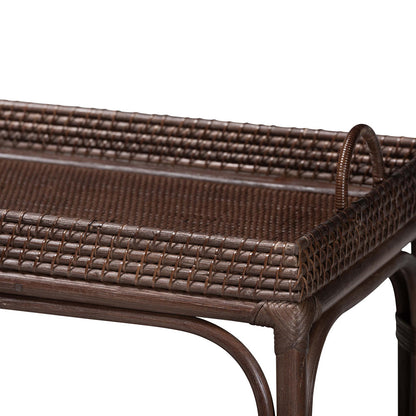 bali & pari - LombokConsole Table in Coffee Bean - Lombok-Rattan-Coffee Bean-Console Table view 4