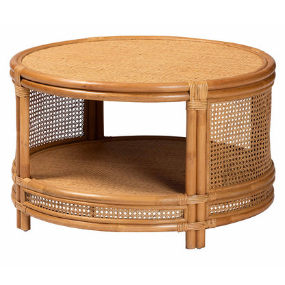bali & pari - Louis Coffee Table in Light Honey - Auro-Light Honey Rattan-CT view 1