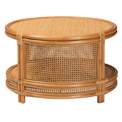 bali & pari - Louis Coffee Table in Light Honey - Auro-Light Honey Rattan-CT view 3