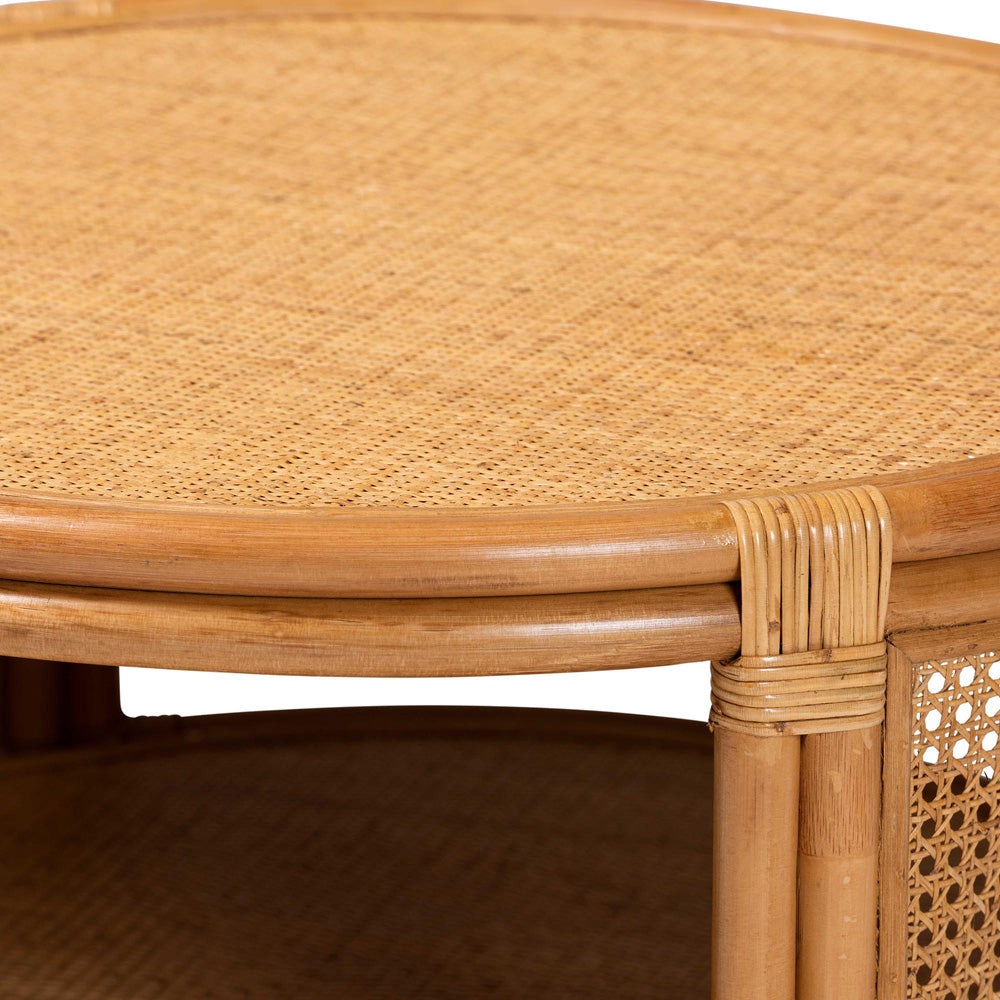 bali & pari - Louis Coffee Table in Light Honey - Auro-Light Honey Rattan-CT view 4