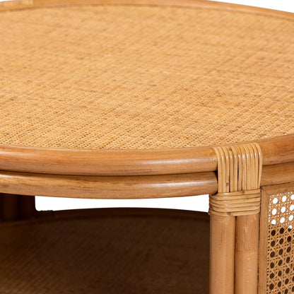 bali & pari - Louis Coffee Table in Light Honey - Auro-Light Honey Rattan-CT view 4