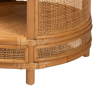 bali & pari - Louis End Table in Light Honey - Louis-Light Honey Rattan-ET view 5