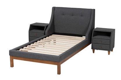 bali & pari - Louvain Twin Bedroom Set - BBT6696-Dark Grey-Twin-3PC Set view 2