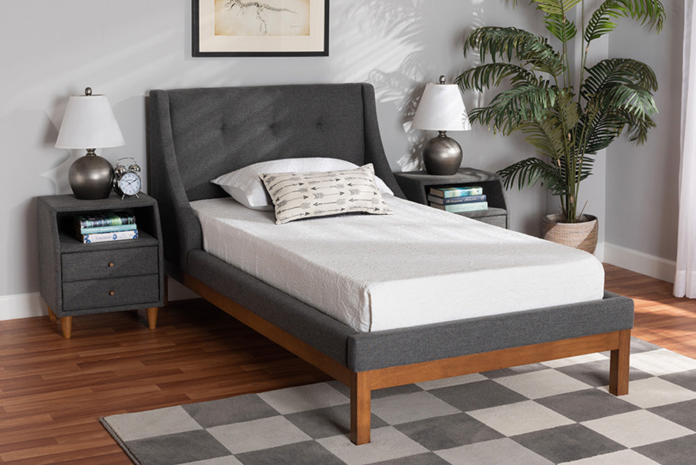 bali & pari - Louvain Twin Bedroom Set - BBT6696-Dark Grey-Twin-3PC Set view 5