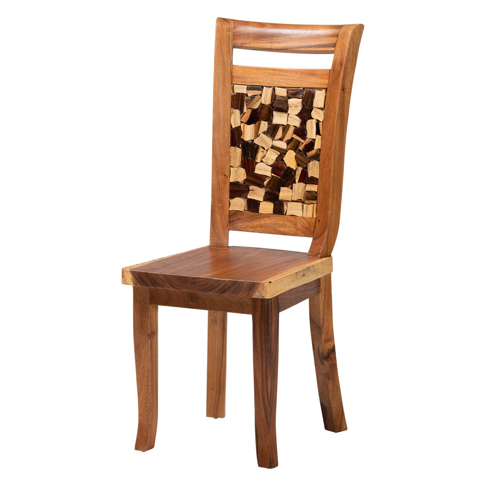 bali & pari - Luan Dining Chair in Natural Brown - Luan-Natural/Wooden-DC view 1