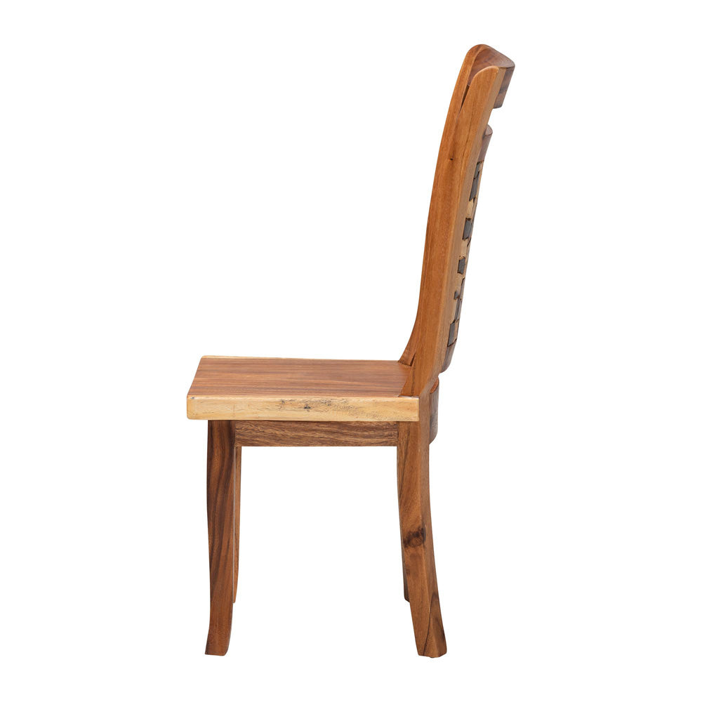 bali & pari - Luan Dining Chair in Natural Brown - Luan-Natural/Wooden-DC view 3