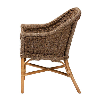 bali & pari - Luis Chair in Natural Seagrass/Natural - SC661SG-Luis-Light Brown Seagrass-CC view 3