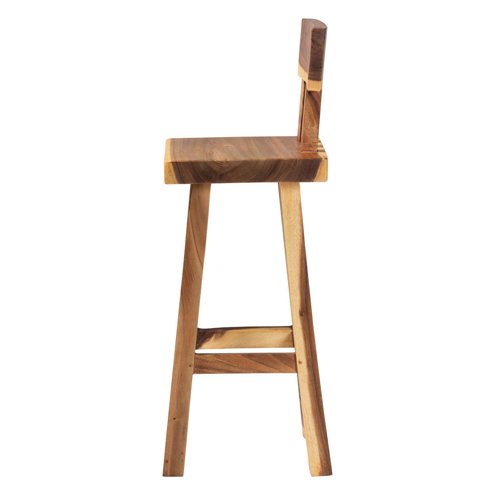 bali & pari - Luli Bar Stool in Natural Brown - Luli-Natural/Wooden-BS view 3