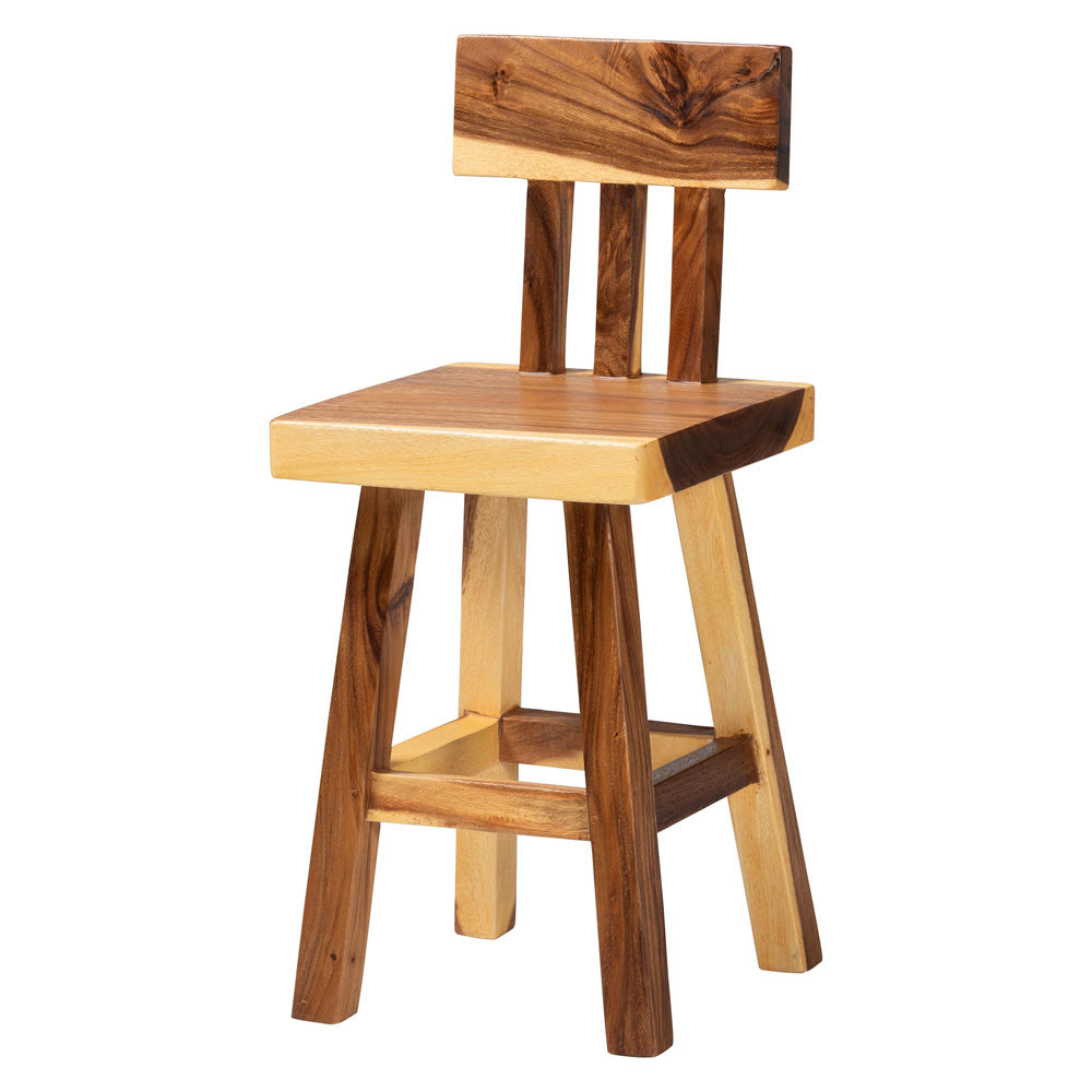 bali & pari - Luli Counter Stool in Natural Brown - Luli-Natural/Wooden-CS view 1