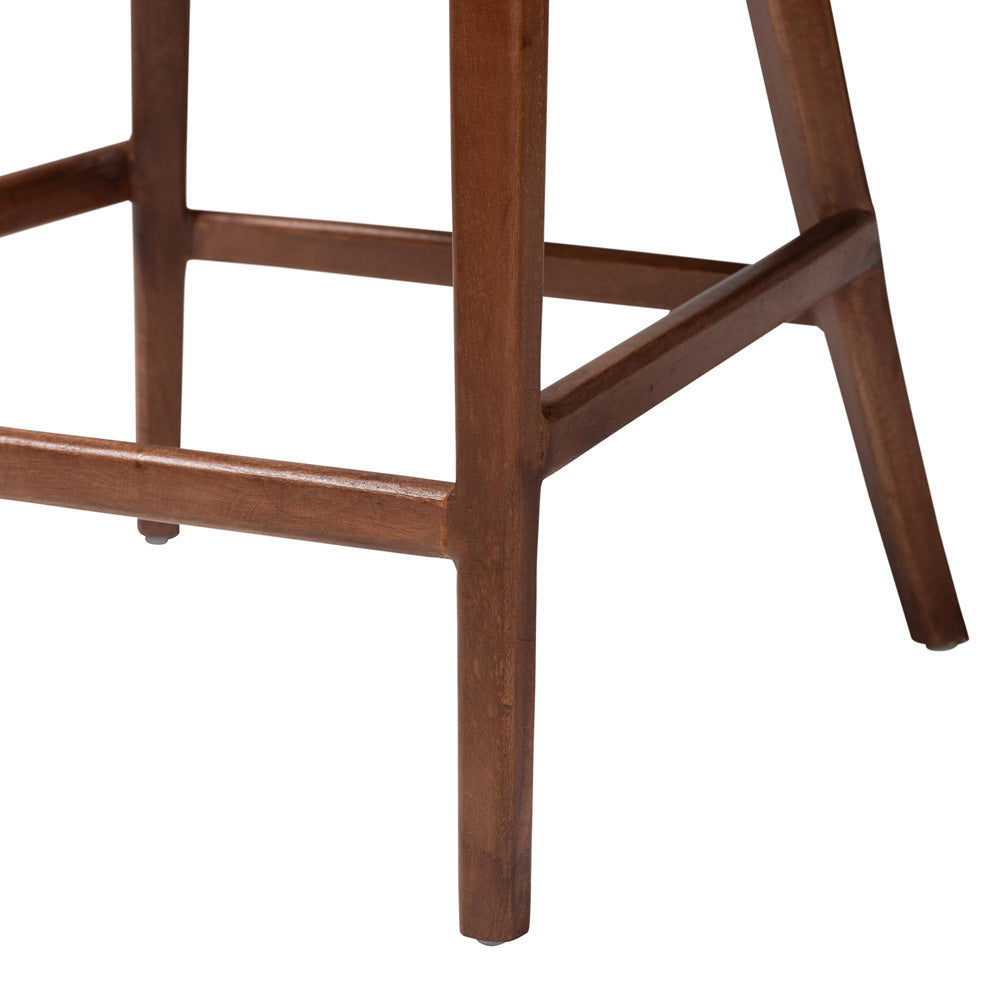 bali & pari - Lumajang Bar Stool in Light Honey/White/Walnut Brown - Lumajang-Light Honey/Light Brown Rattan-BS view 6