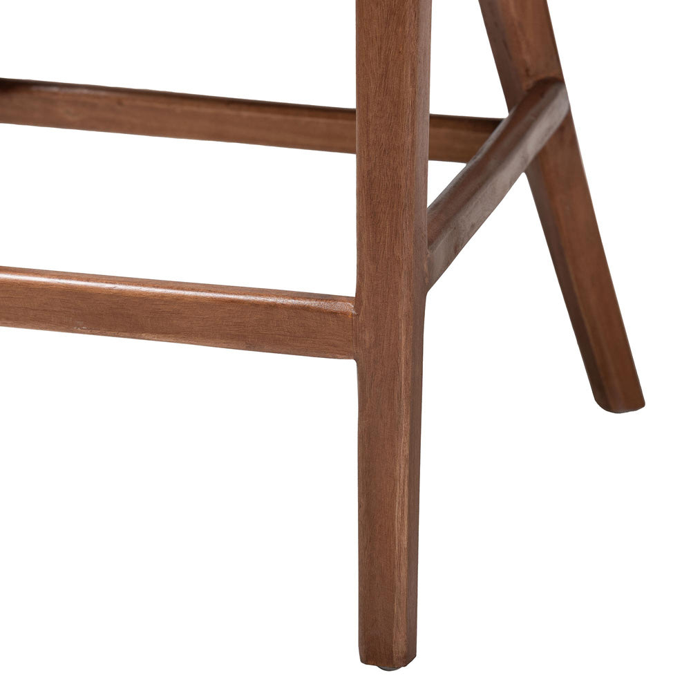 bali & pari - Lumajang Set of 2 Counter Stools in Light Honey/White/Walnut Brown - Lumajang-Light Honey/Light Brown Rattan-CS view 5