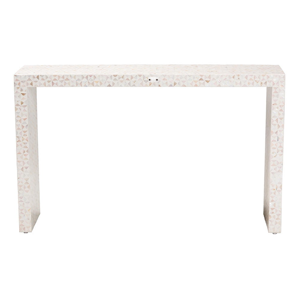 bali & pari - MagaraConsole Table in Light Beige/Ivory - F2508-FT23-MOP-Console Table view 4