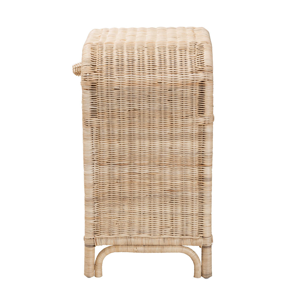 bali & pari - Magni Nightstand in Natural Brown - WS024-Rattan-NS view 4
