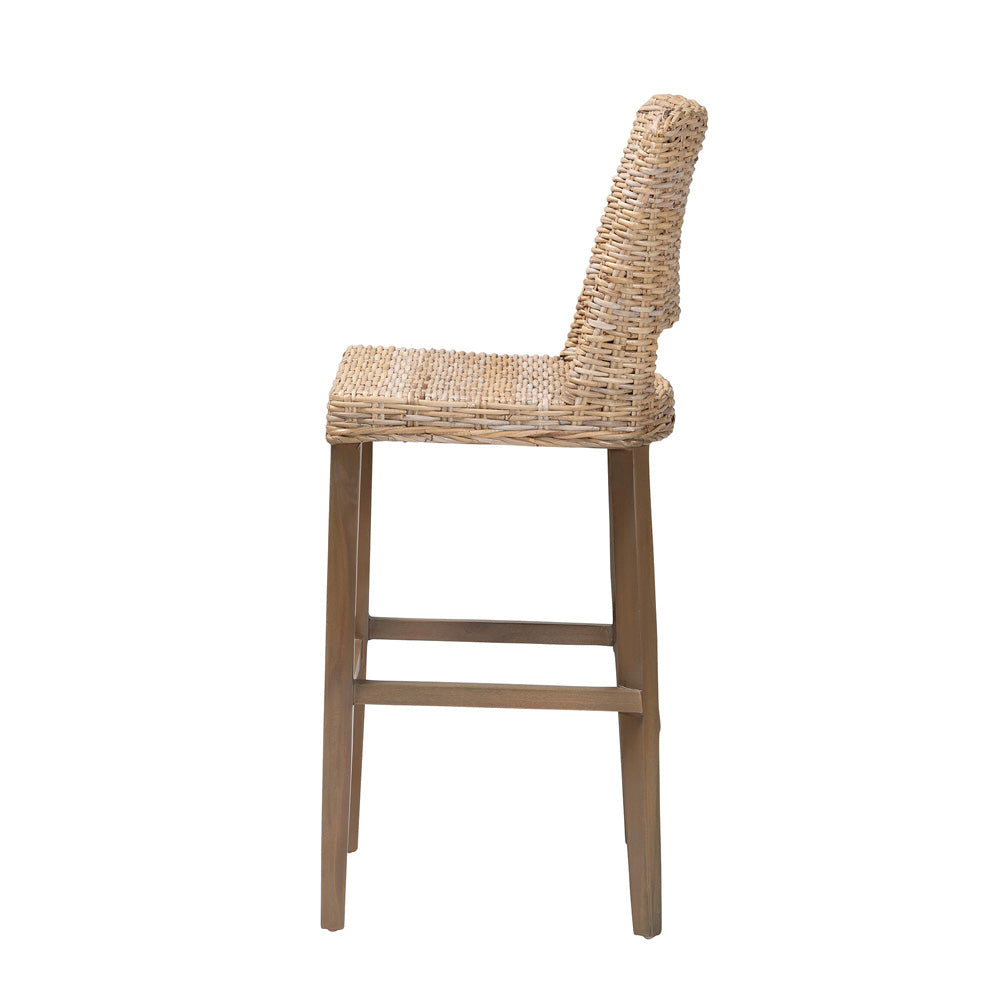 bali & pari - Magy Bar Stool in Kubu Grey/Rustic Taupe - Magy-Grey Natural-BS view 3