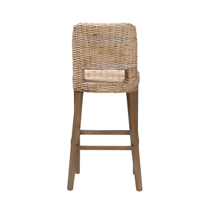 bali & pari - Magy Bar Stool in Kubu Grey/Rustic Taupe - Magy-Grey Natural-BS view 4