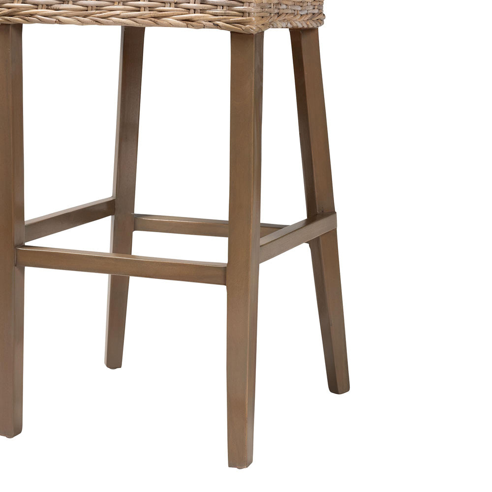 bali & pari - Magy Bar Stool in Kubu Grey/Rustic Taupe - Magy-Grey Natural-BS view 6