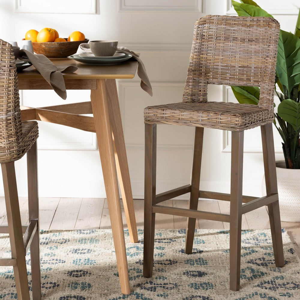 bali & pari - Magy Bar Stool in Kubu Grey/Rustic Taupe - Magy-Grey Natural-BS view 8