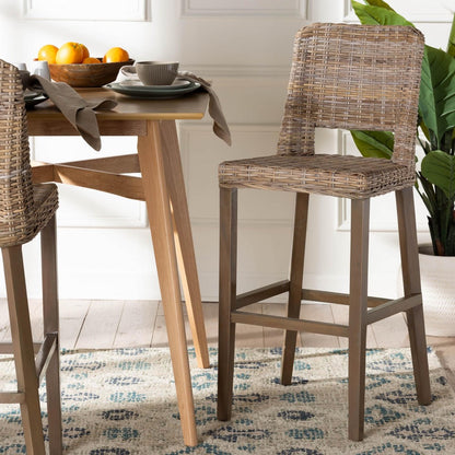 bali & pari - Magy Bar Stool in Kubu Grey/Rustic Taupe - Magy-Grey Natural-BS view 8