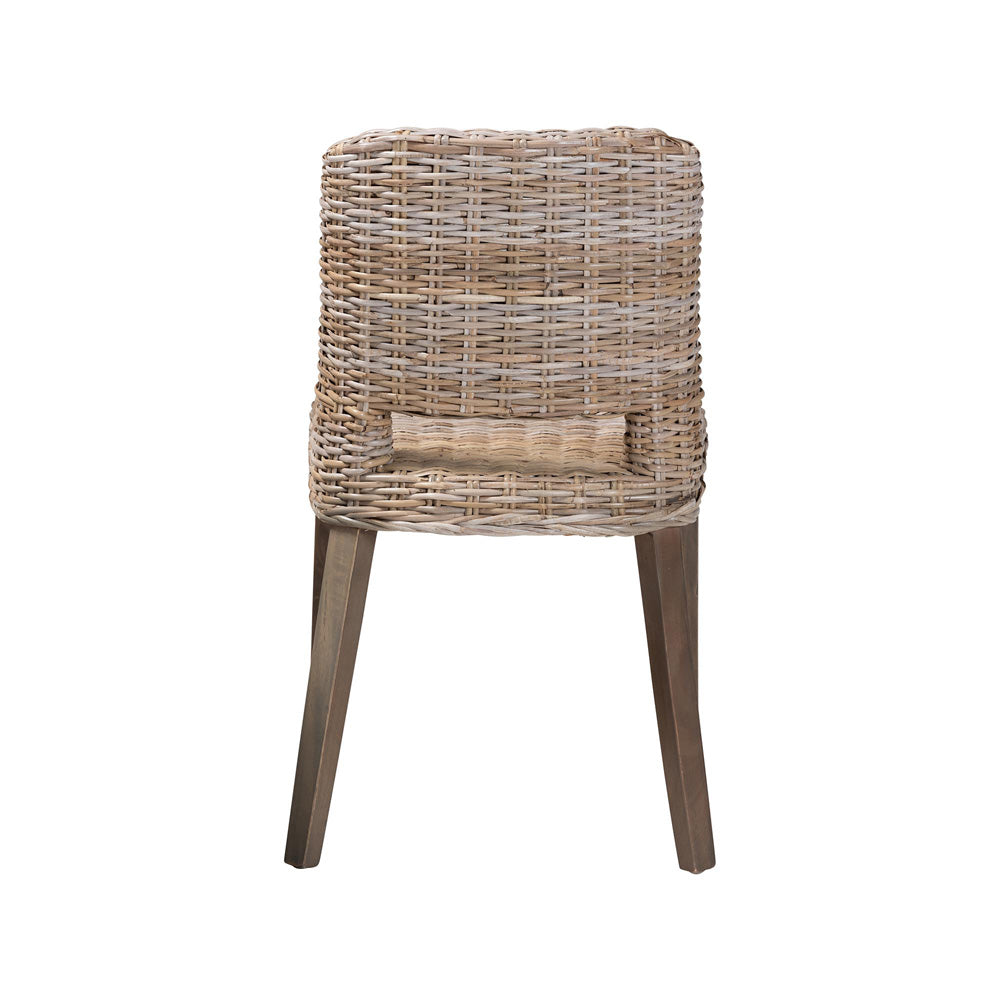 bali & pari - Magy Dining Chair in Greywashed/Brown - Magy-Grey Natural-DC view 4
