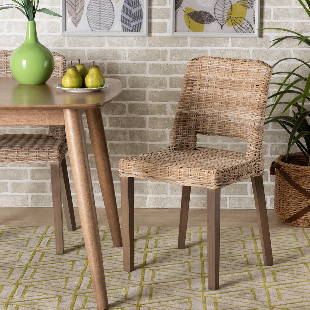 bali & pari - Magy Dining Chair in Greywashed/Brown - Magy-Grey Natural-DC view 8