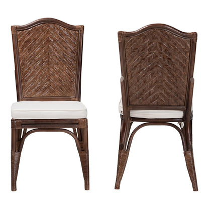bali & pari - MahdisDining Chair in Coffee Bean - WS231-Coffee Bean/Rattan-Cushion-DC view 2