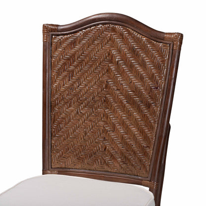 bali & pari - MahdisDining Chair in Coffee Bean - WS231-Coffee Bean/Rattan-Cushion-DC view 4