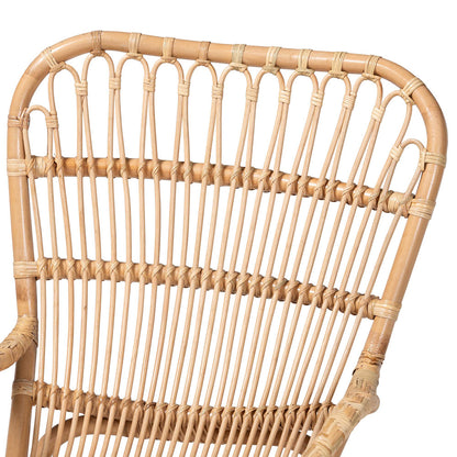 bali & pari - Mahin Rocking Chair in Light Honey - DC8005-Light Honey Rattan-RC view 5