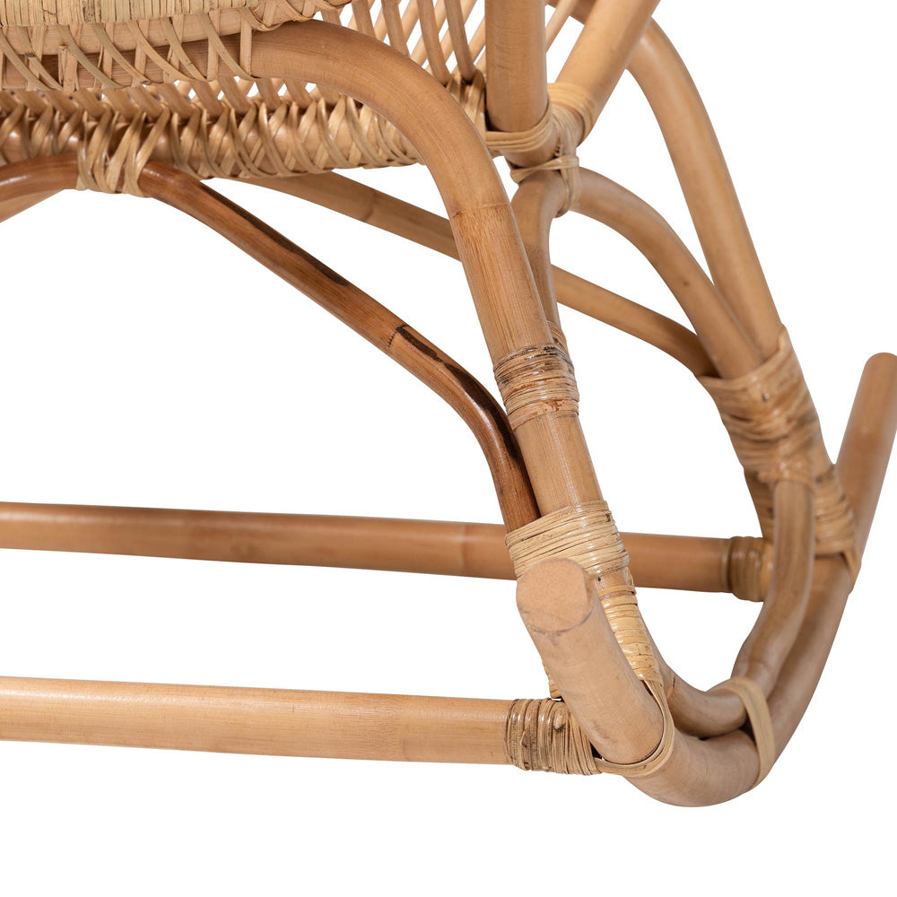 bali & pari - Mahin Rocking Chair in Light Honey - DC8005-Light Honey Rattan-RC view 6