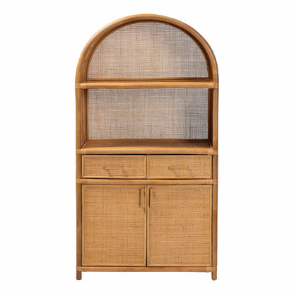 bali & pari - Mairen Storage Cabinet in Light Honey - Mairen-Light Honey Rattan-Cabinet view 3