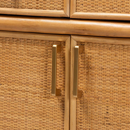 bali & pari - Mairen Storage Cabinet in Light Honey - Mairen-Light Honey Rattan-Cabinet view 7