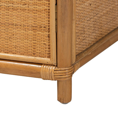bali & pari - Mairen Storage Cabinet in Light Honey - Mairen-Light Honey Rattan-Cabinet view 8