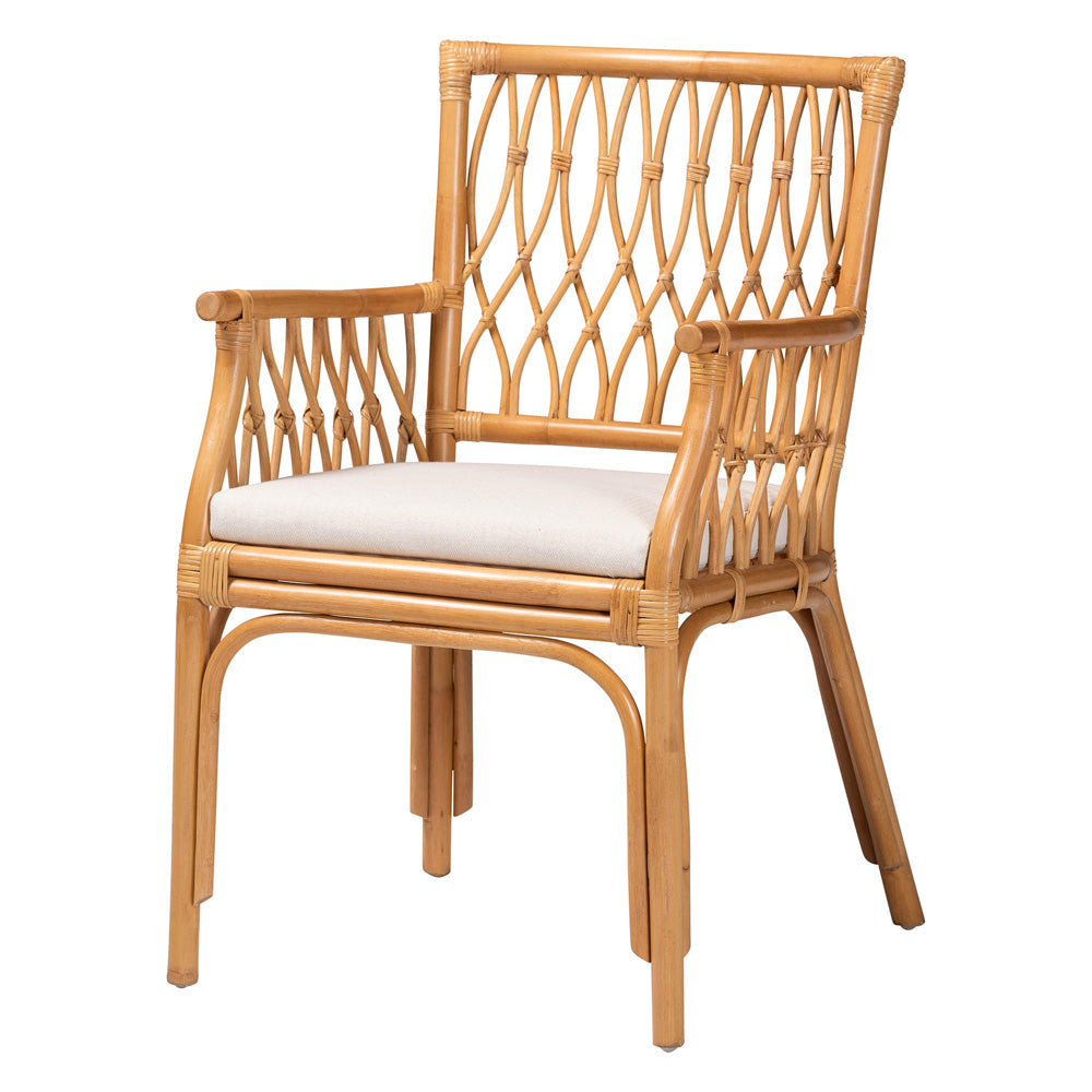 bali & pari - Maisa Chair in Light Honey - Maze-Light Honey Rattan-CC view 1