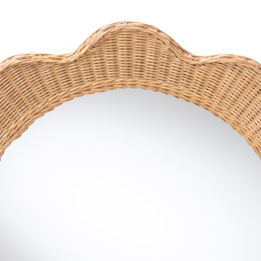 bali & pari - Makoto Mirror in Honey - WS168-Honey Rattan-Mirror view 2