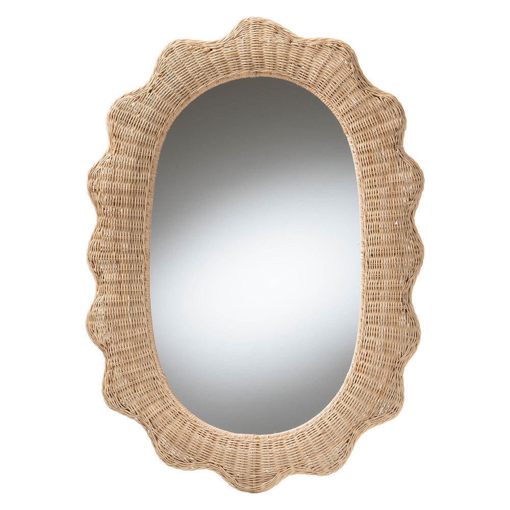 bali & pari - Makoto Mirror in Natural - WS125-Natural Rattan-Mirror view 1
