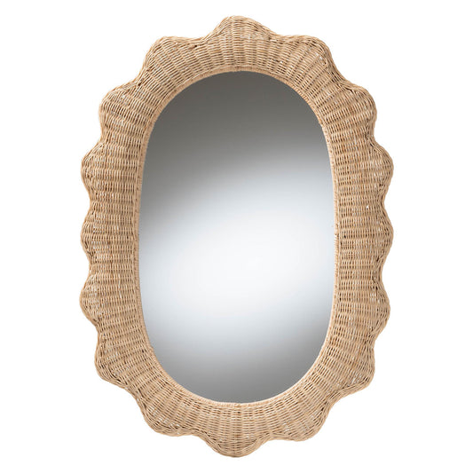 bali & pari - Makoto Mirror in Natural - WS125-Natural Rattan-Mirror view 1