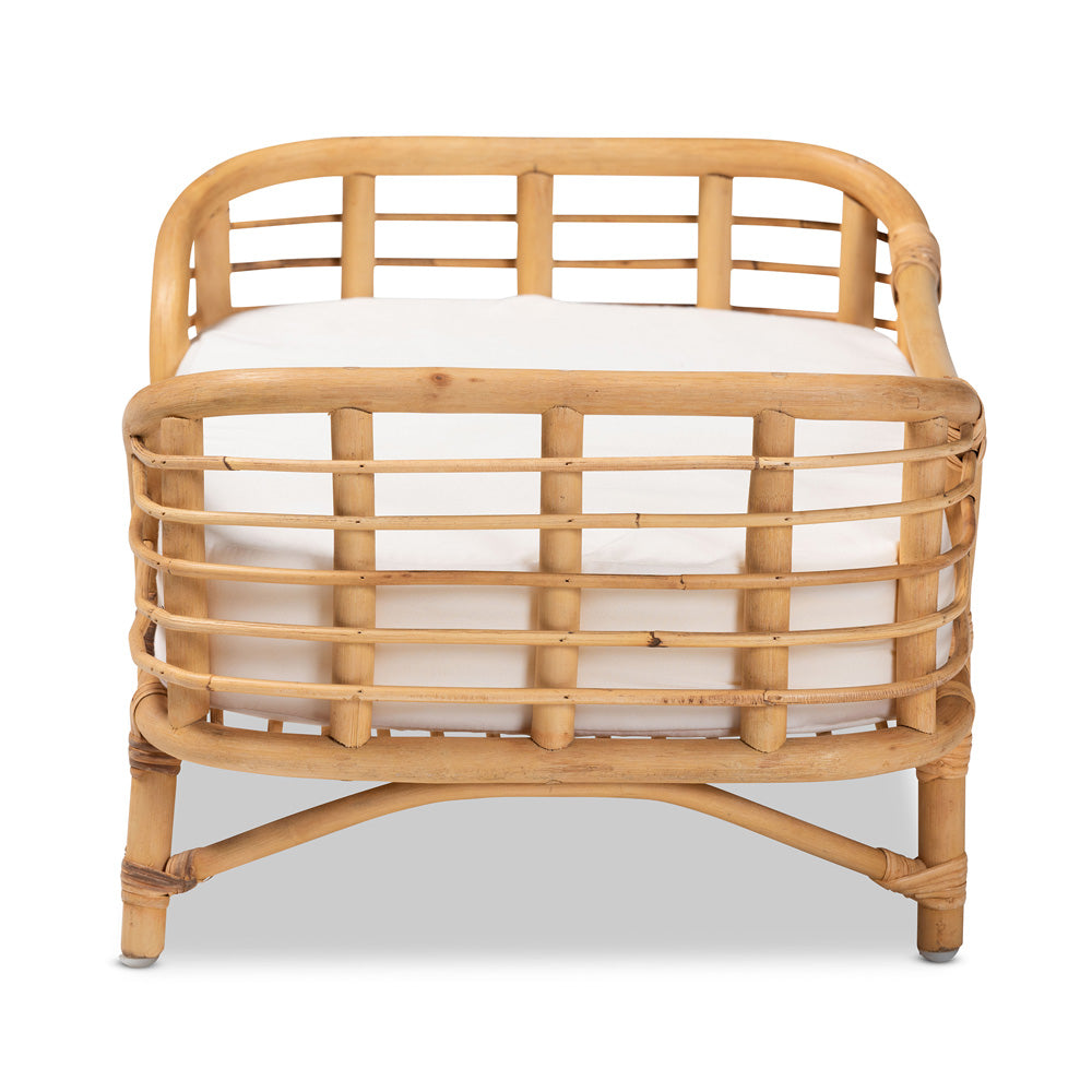 bali & pari - Malino Pet Bed in Natural Brown - Malino-Rattan-Pet Bed view 3