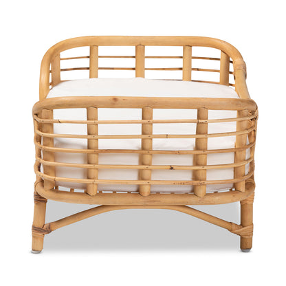bali & pari - Malino Pet Bed in Natural Brown - Malino-Rattan-Pet Bed view 3