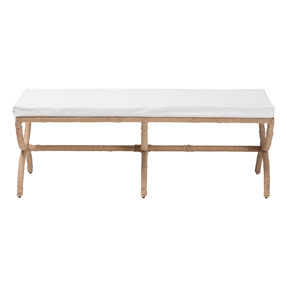 bali & pari - Maliyah Bench in Natural Brown  - F242-FT22-Bench view 2