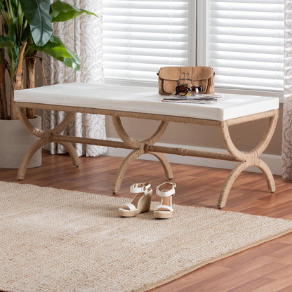 bali & pari - Maliyah Bench in Natural Brown  - F242-FT22-Bench view 6