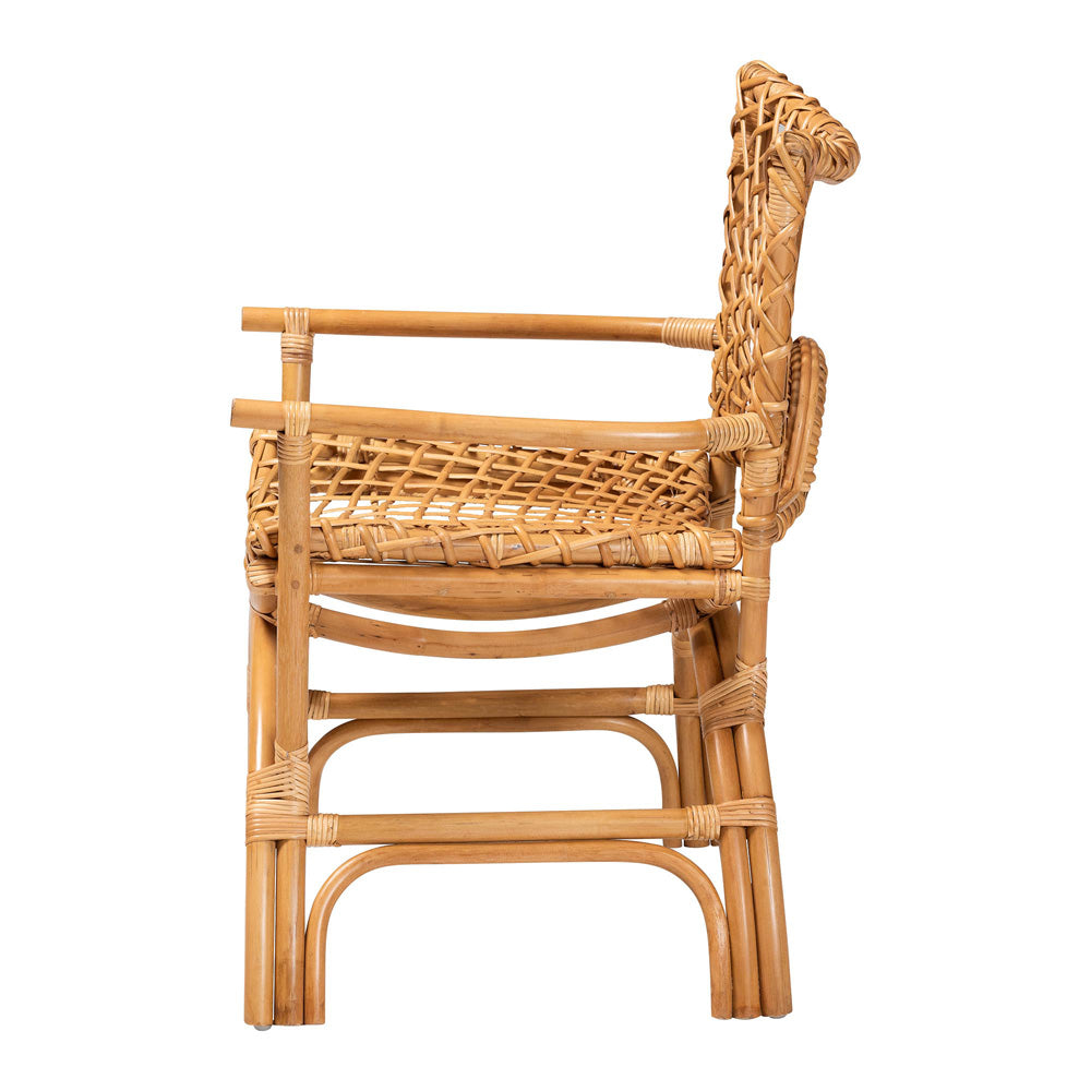 bali & pari - Mamba Chair in Light Honey - MAMBA-Rattan-CC view 3