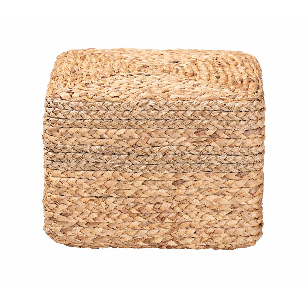bali & pari - Marella Footstool in Natural Brown - F234-FT4-Seagrass/Waterhyacinth-Stool view 2
