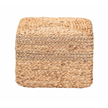 bali & pari - Marella Footstool in Natural Brown - F234-FT4-Seagrass/Waterhyacinth-Stool view 2