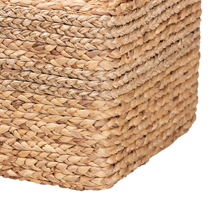 bali & pari - Marella Footstool in Natural Brown - F234-FT4-Seagrass/Waterhyacinth-Stool view 3