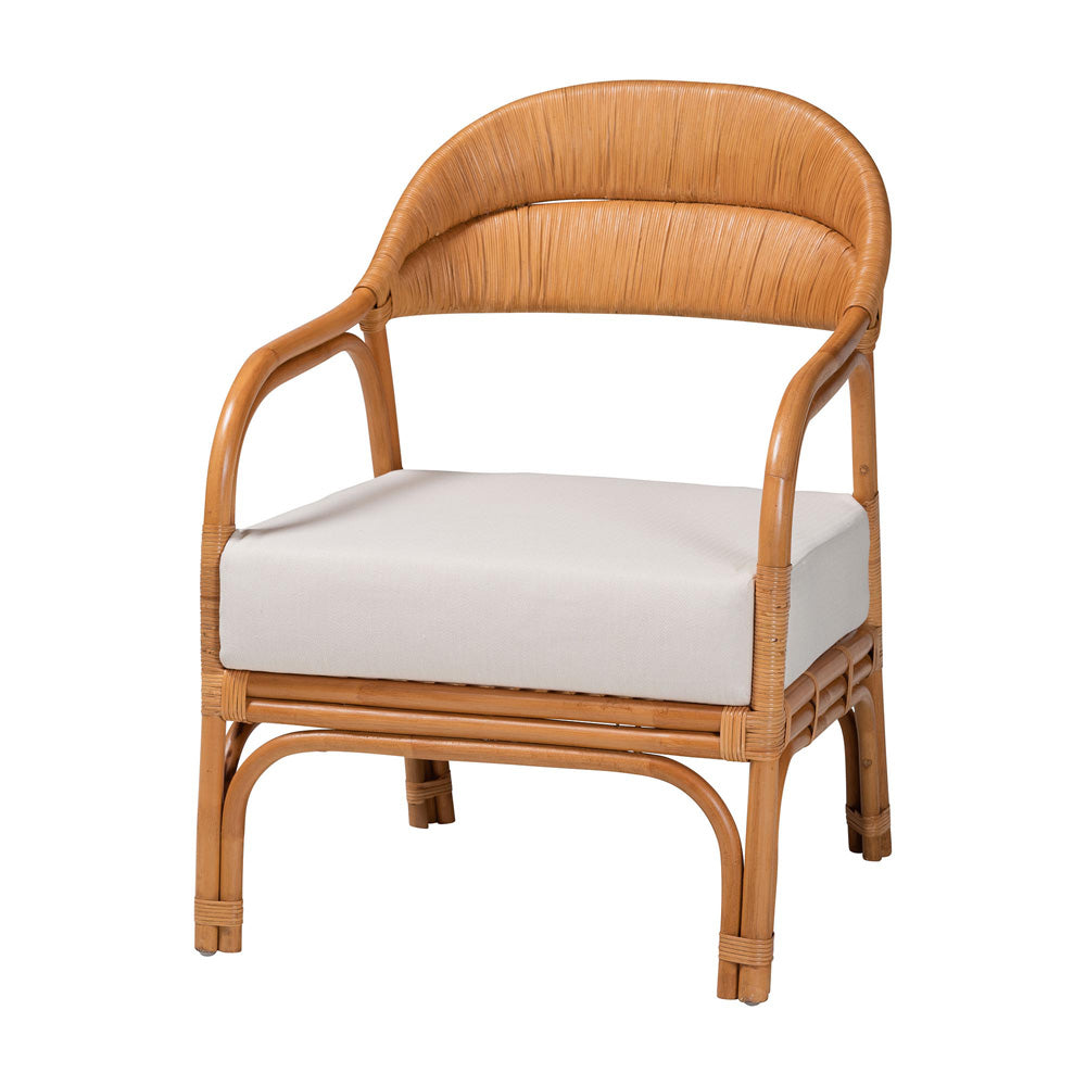 bali & pari - Marisa Chair in Light Honey - MARISA-Light Honey Rattan-CC view 1
