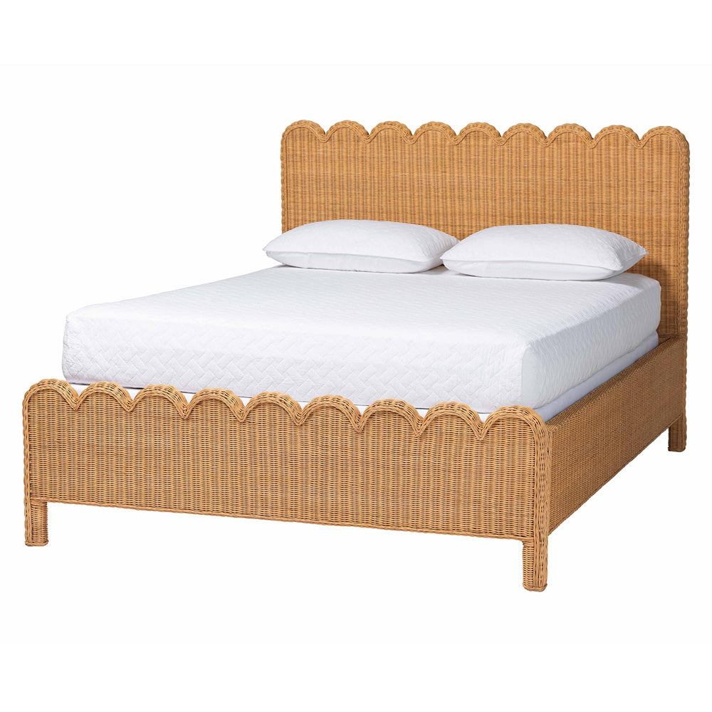 bali & pari - Maritza King Size Bed Frame in Light Honey - Maritza-Wood/Light Honey-King view 1