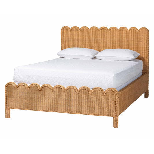 bali & pari - Maritza King Size Bed Frame in Light Honey - Maritza-Wood/Light Honey-King view 1