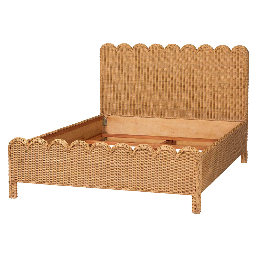 bali & pari - Maritza King Size Bed Frame in Light Honey - Maritza-Wood/Light Honey-King view 3