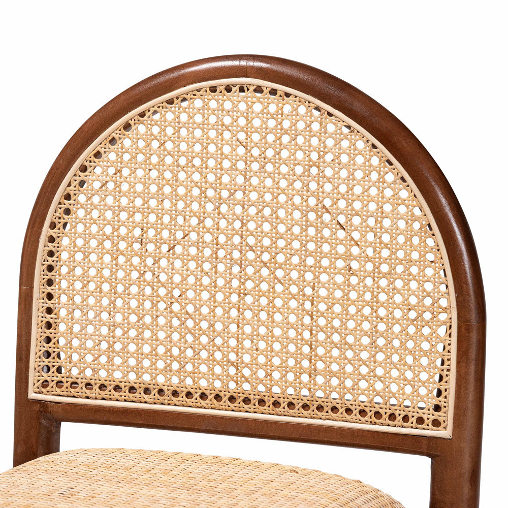 bali & pari - Maryland Counter Stool in Natural/Walnut Brown - Maryland-Wood/Rattan-CS view 5